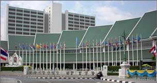 Văn phòng UNHCR nằm trong khuôn viên trụ sở LHQ ở Thái Lan. Photo courtesy of UN Thailand.