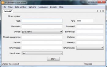GUI Miner Scrypt