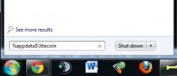 Type in %appdata%\litecoin