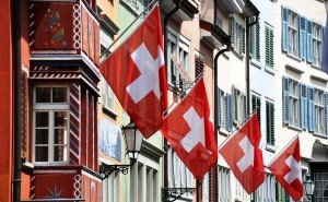 Swiss flags